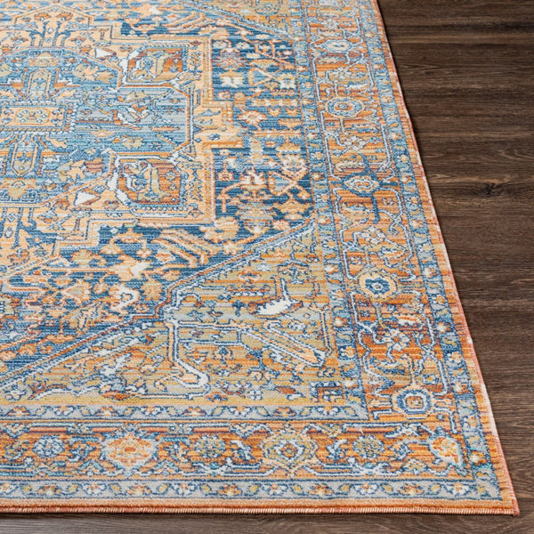 Livabliss Bodrum Medallion Polypropylene Area Rug Low Pile for Living and Dining Rooms BDM2325-81012