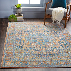 Livabliss Bodrum Medallion Polypropylene Area Rug Low Pile for Living and Dining Rooms BDM2325-81012