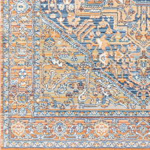 Livabliss Bodrum Medallion Polypropylene Area Rug Low Pile for Living and Dining Rooms BDM2325-81012