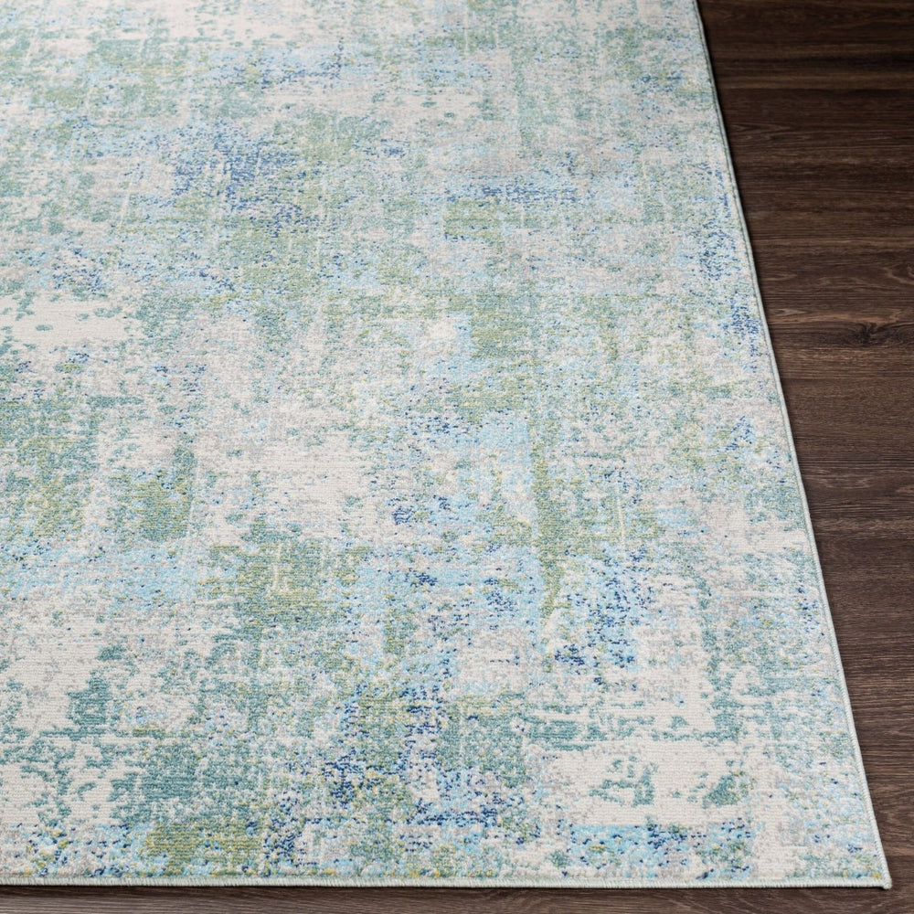 Livabliss Bodrum Machine Woven Polypropylene Area Rug Low Pile Indoor Outdoor Living Room Medium Green, W 8'10" x 12' BDM2328-81012