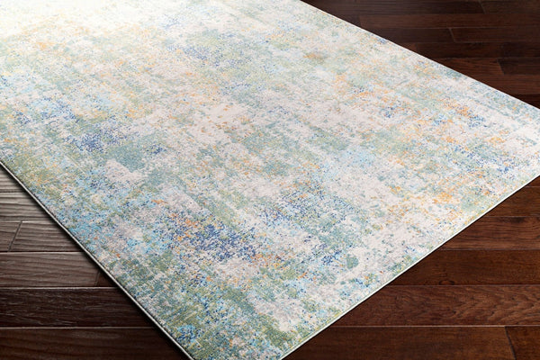 Livabliss Bodrum Geometric Mid-century Modern Area Rug Low Pile Polypropylene for Living Room Medium Green, W 8'10" x 12' BDM2329-81012