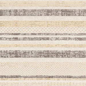 Livabliss Bodrum Coastal Polypropylene Indoor Outdoor Rug Hose Clean Low Pile Patio Living Room Cream, Light Be 5'3" x 7'3" BDM2342-5373