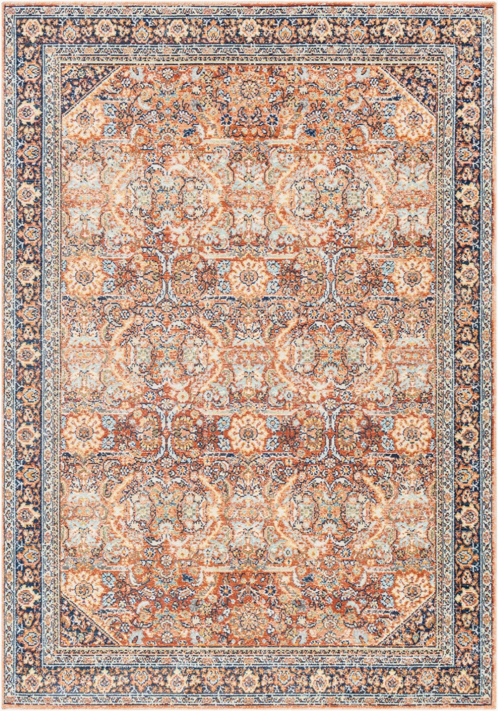 Livabliss Bodrum Traditional Polypropylene Area Rug Machine Woven Low Pile for Indoor Outdoor BDM2347-81012