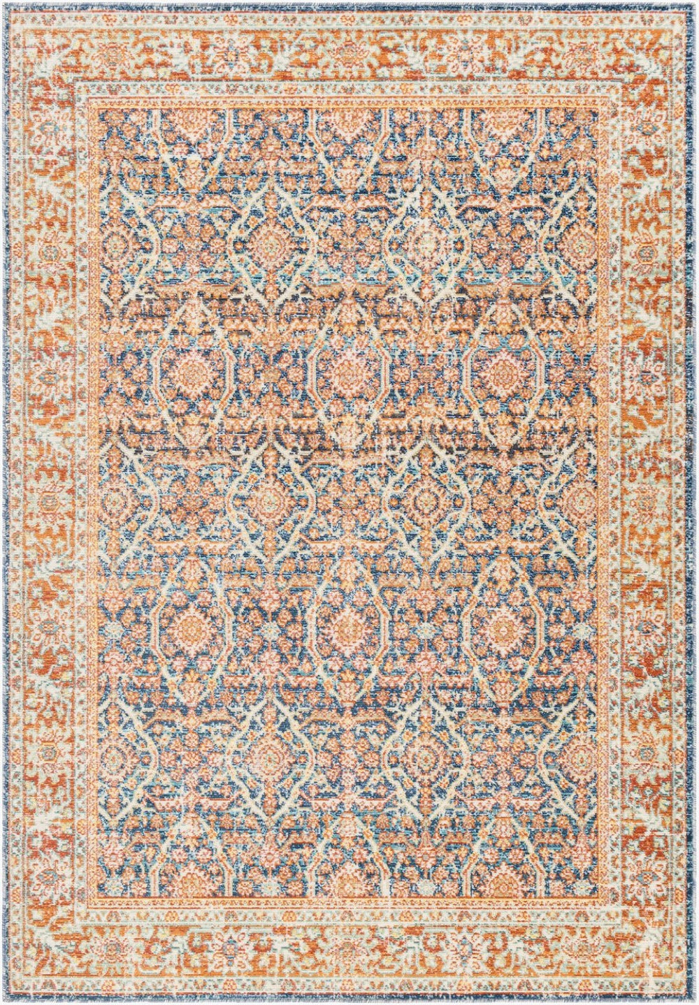 Livabliss Bodrum Traditional Medallion Polypropylene Area Rug Turkey Woven Low Pile Indoor BDM2348-81012