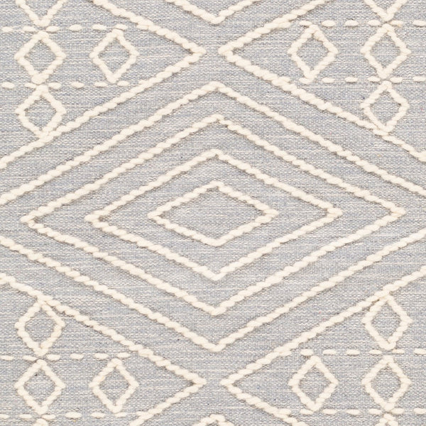 Surya Bedouin 2' X 3' Handmade Wool-cotton Rug – Unique Global Flair, Durable No-pile Design, Fringe Accent Slate Cotton,Wool Bdo2301-69