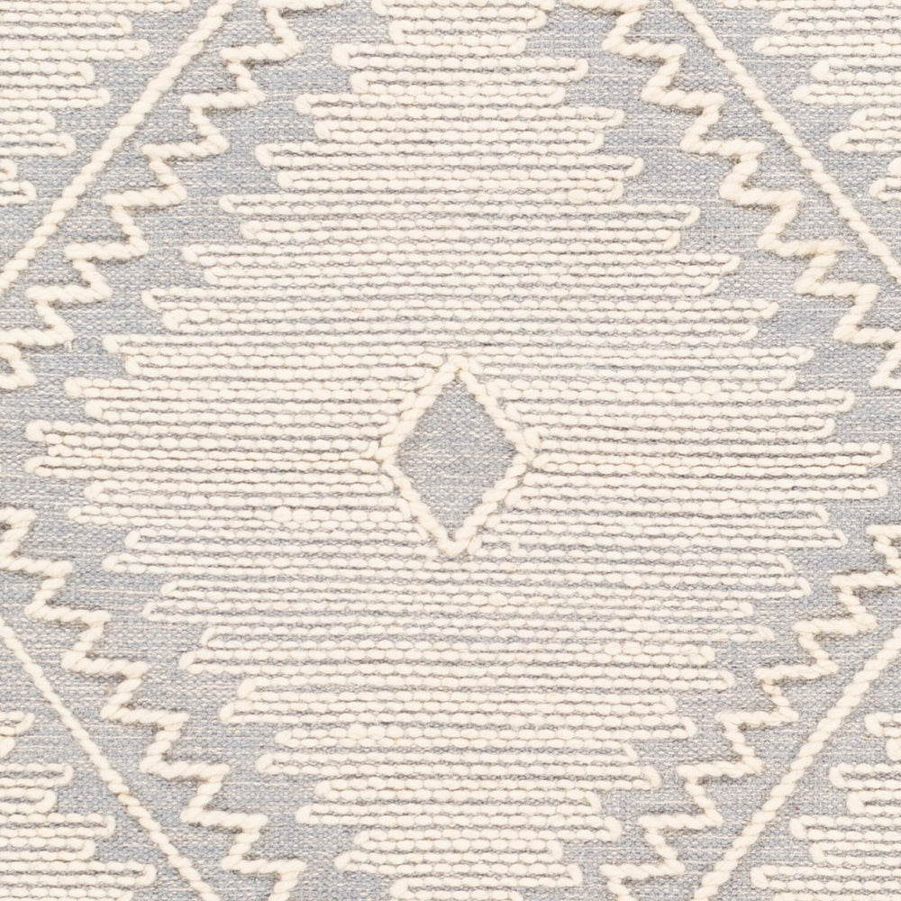 Surya Bedouin 2' X 3' Handmade Wool-cotton Rug – Unique Global Flair, Durable No-pile Design, Fringe Accent Slate Cotton,Wool Bdo2303-35