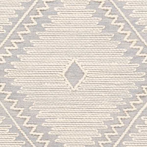 Surya Bedouin 2' X 3' Handmade Wool-cotton Rug – Unique Global Flair, Durable No-pile Design, Fringe Accent Slate Cotton,Wool Bdo2303-35