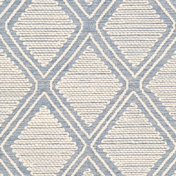 Surya Bedouin 2' X 3' Handmade Wool-cotton Rug – Unique Global Flair, Durable No-pile Design, Fringe Accent Denim Cotton,Wool Bdo2305-268