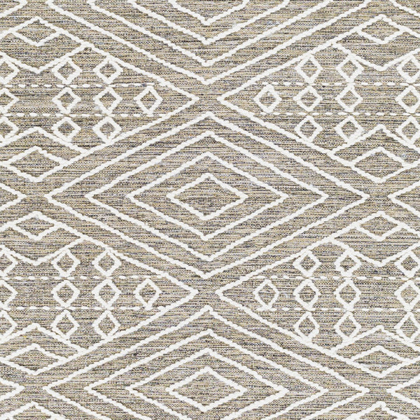 Surya Bedouin 2' X 3' Handmade Wool-cotton Rug – Unique Global Flair, Durable No-pile Design, Fringe Accent Medium Gray Cotton,Wool Bdo2306-35