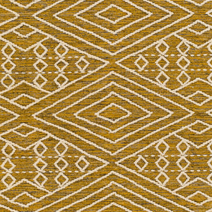 Surya Bedouin 2' X 3' Handmade Wool-cotton Rug – Unique Global Flair, Durable No-pile Design, Fringe Accent Mustard Cotton,Wool Bdo2307-35