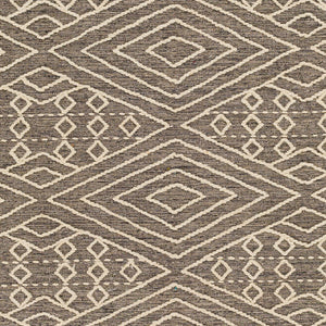 Surya Bedouin 2' X 3' Handmade Wool-cotton Rug – Unique Global Flair, Durable No-pile Design, Fringe Accent Taupe Cotton,Wool Bdo2308-23