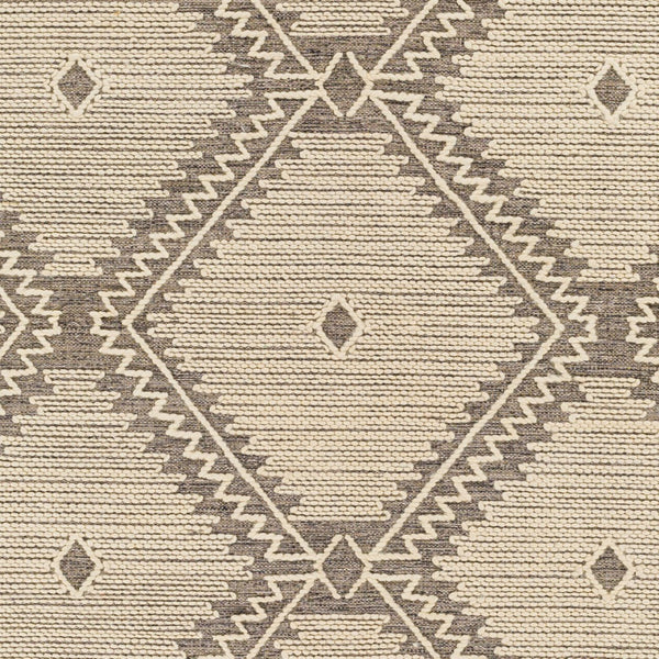 Surya Bedouin 2' X 3' Handmade Wool-cotton Rug – Unique Global Flair, Durable No-pile Design, Fringe Accent Medium Gray Cotton,Wool Bdo2310-23