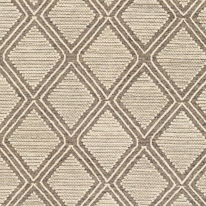 Surya Bedouin 2' X 3' Handmade Wool-cotton Rug – Unique Global Flair, Durable No-pile Design, Fringe Accent Medium Gray Cotton,Wool Bdo2314-35