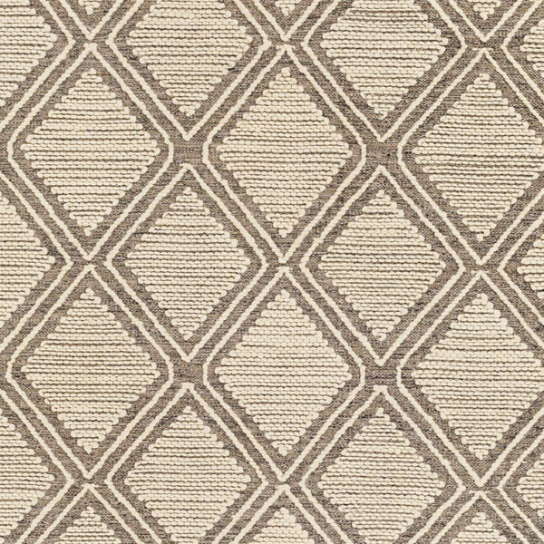 Surya Bedouin 2' X 3' Handmade Wool-cotton Rug – Unique Global Flair, Durable No-pile Design, Fringe Accent Medium Gray Cotton,Wool Bdo2314-35