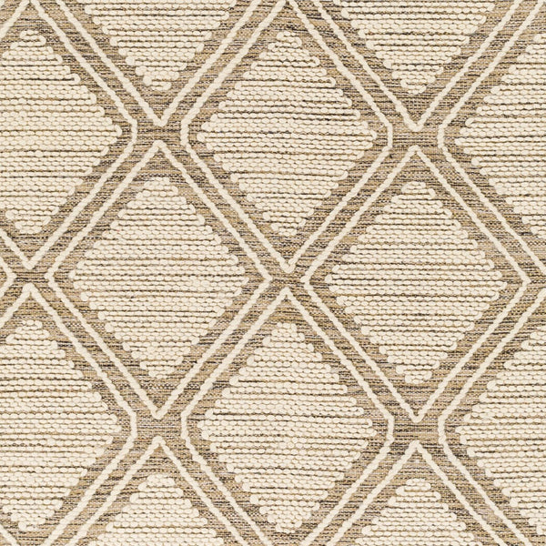Surya Bedouin 2' X 3' Handmade Wool-cotton Rug – Unique Global Flair, Durable No-pile Design, Fringe Accent Taupe Cotton,Wool Bdo2316-23