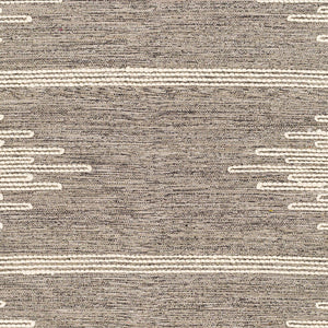 Surya Bedouin 2' X 3' Handmade Wool-cotton Rug – Unique Global Flair, Durable No-pile Design, Fringe Accent Medium Gray Cotton,Wool Bdo2321-23