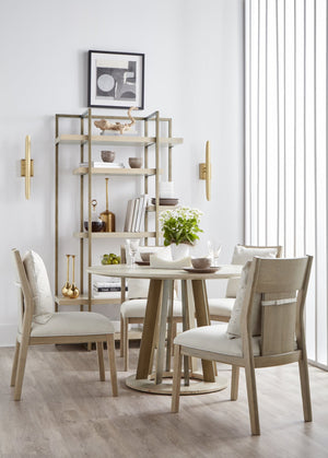 A.R.T. Furniture North Side Etagere - Modern Transitional Design With Flaxen Bronze Frame And 7 Stylish Shelves Brown Parrawood Solids,Quarter Figured,Fiddle Ash Veneer,Metal 269402-2556