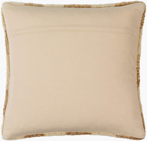 Surya Balder Modern 18" Accent Pillow - Luxurious Wool & Cotton Blend For Cozy Comfort & Style Ivory Wool,Cotton,Cotton Bdr002-1818p