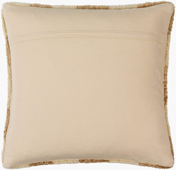 Surya Balder Modern 18" Accent Pillow - Luxurious Wool & Cotton Blend For Cozy Comfort & Style Ivory Wool,Cotton,Cotton Bdr002-1818p