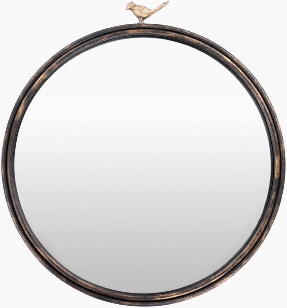 Livabliss Birdsong Rustic Farmhouse Accent Mirror Handcrafted Slim Profile for Entryway or Bedroom BDS001-2426