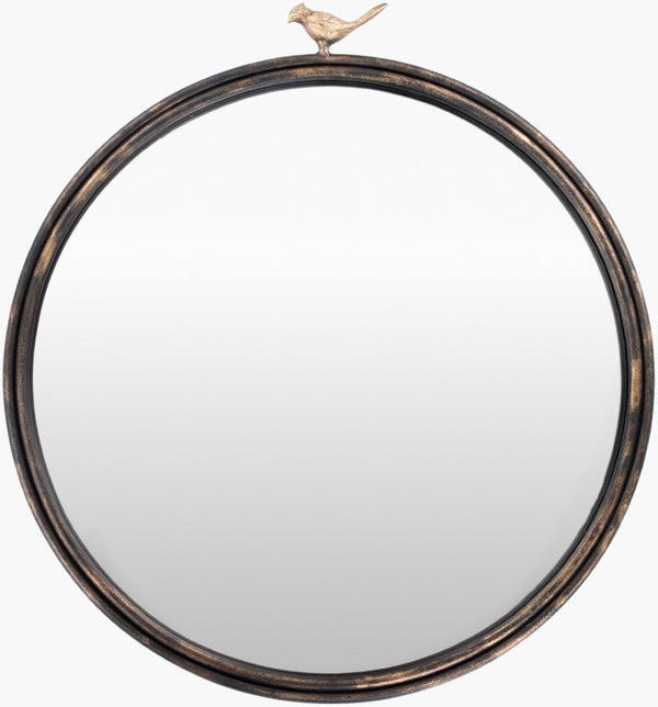 Livabliss Birdsong Rustic Farmhouse Accent Mirror Handcrafted Slim Profile for Entryway or Bedroom BDS001-2426