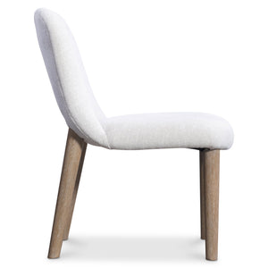 Bernhardt Bernhardt Loggia Side Chair With Wire-Brushed Oak Legs, Performance Fabric Upholstery, Ergonomic Design 345545
