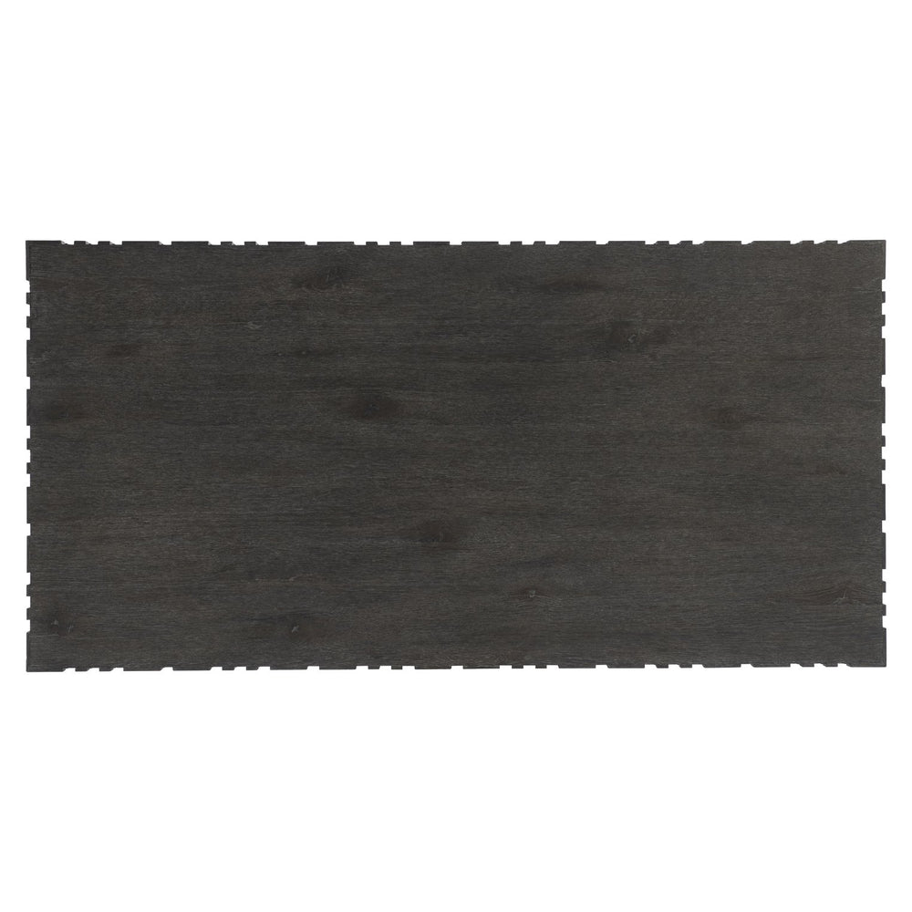 Bernhardt Bernhardt Cowley Cocktail Table — Sculptural Rustic Oak Coffee Table With Geometric Pattern, Tadon Finish 529019