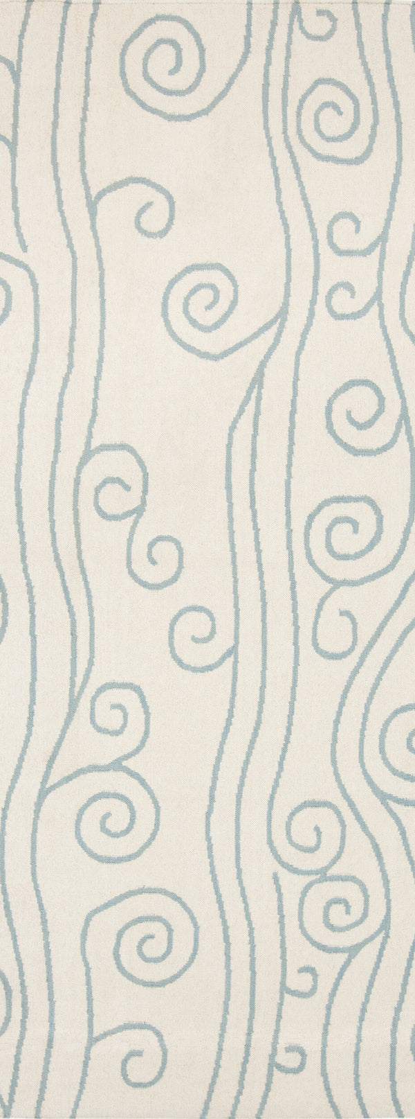 Surya Boardwalk 2'6" X 8' Handmade Coastal-inspired Wool Rug - Durable, Charming, Beachy Decor Accent! Ivory Wool Bdw4005-268