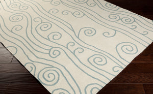 Surya Boardwalk 2'6" X 8' Handmade Coastal-inspired Wool Rug - Durable, Charming, Beachy Decor Accent! Ivory Wool Bdw4005-268