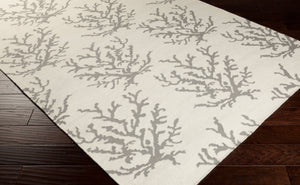 Surya Boardwalk 2'6" X 8' Handmade Coastal-inspired Wool Rug - Durable, Charming, Beachy Decor Accent! Ivory Wool Bdw4007-3353