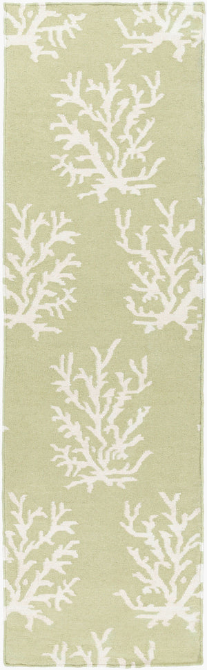 Surya Boardwalk 2'6" X 8' Handmade Coastal-inspired Wool Rug - Durable, Charming, Beachy Decor Accent! Ivory Wool Bdw4009-268