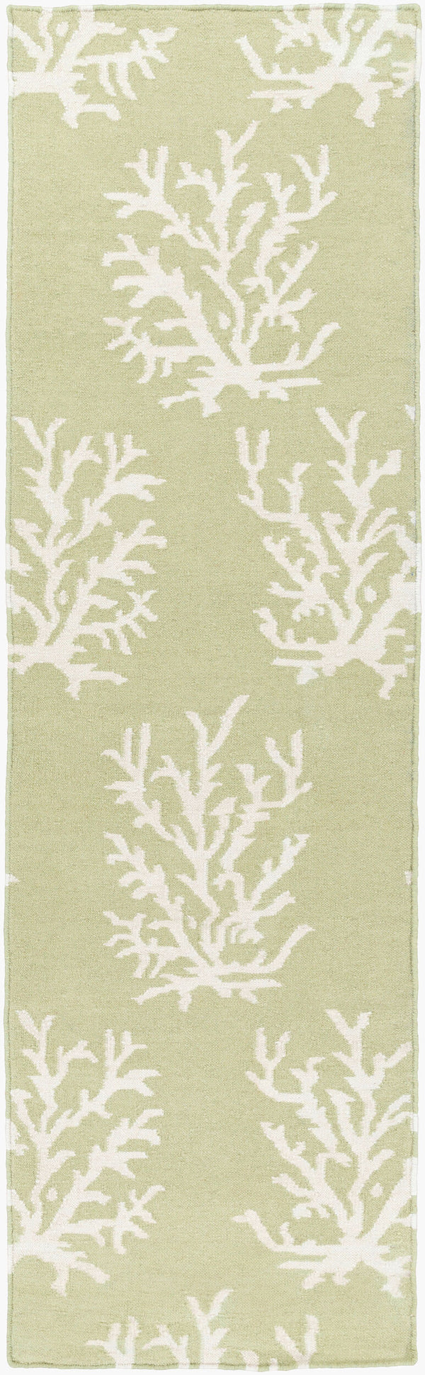 Surya Boardwalk 2'6" X 8' Handmade Coastal-inspired Wool Rug - Durable, Charming, Beachy Decor Accent! Ivory Wool Bdw4009-268