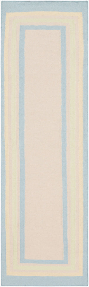 Surya Boardwalk 2'6" X 8' Handmade Coastal-inspired Wool Rug - Durable, Charming, Beachy Decor Accent! Ivory Wool Bdw4023-268
