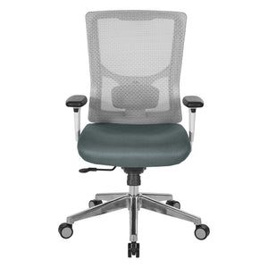 OSP Home Furnishings Progrid® Breathable Mesh Mid Back Office Chair with Lumbar Support and Ergonomic Tilt 95672-2M
