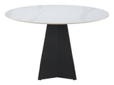 Izar Dining Table White 110356 Zuo Modern