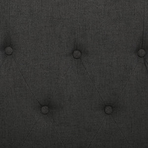 English Elm Christopher Knight Home® - VIRGIL Fully Upholstered King Bed with Button Tufted Diamond Stitch Headboard, Sturdy Frame Dark Gray 81.75 L x 25 W x 9 H N761S7106803B