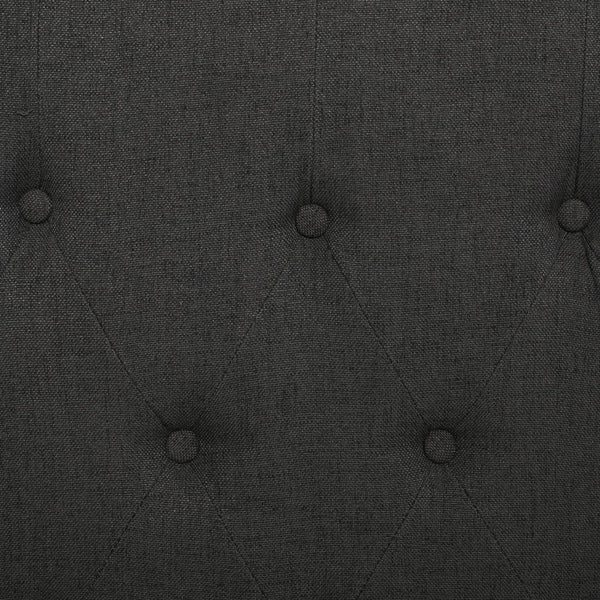 English Elm Christopher Knight Home® - VIRGIL Fully Upholstered King Bed with Button Tufted Diamond Stitch Headboard, Sturdy Frame Dark Gray 81.75 L x 25 W x 9 H N761S7106803B