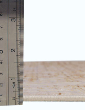 Unique Loom Deepa Pianura Machine Made Abstract Rug Ivory and Gold,  10' 0" x 13' 9"