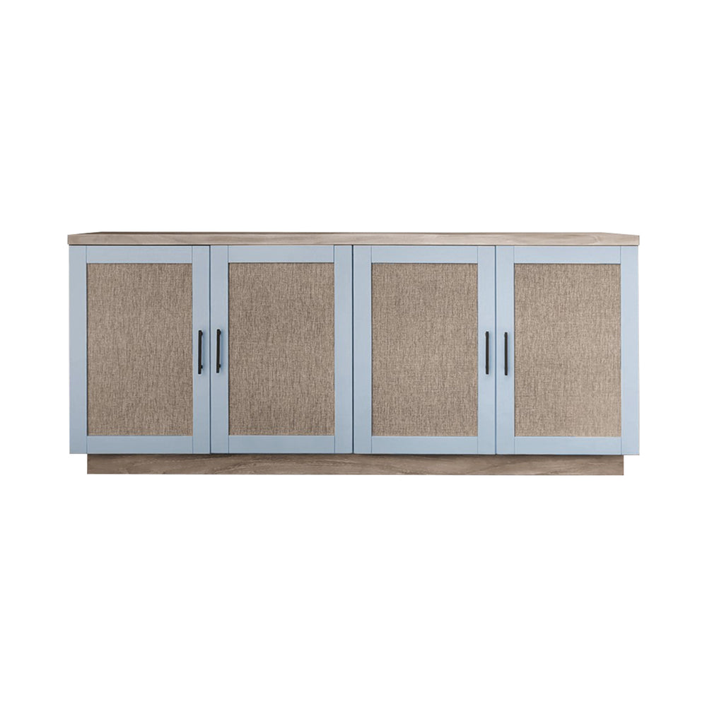 JLA Home Chapel Hill - Accent Chapel Hill Mattie 84" Two-Tone Solid Wood Accent Cabinet with Reversible Doors, Buffet Media Console CH130-1000