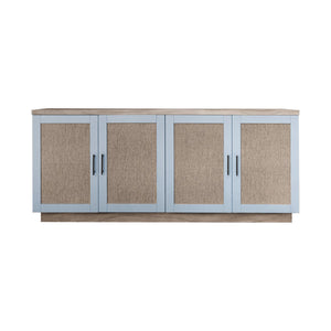JLA Home Chapel Hill - Accent Chapel Hill Mattie 84" Two-Tone Solid Wood Accent Cabinet with Reversible Doors, Buffet Media Console CH130-1000