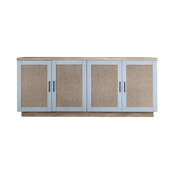 JLA Home Chapel Hill - Accent Chapel Hill Mattie 84" Two-Tone Solid Wood Accent Cabinet with Reversible Doors, Buffet Media Console CH130-1000