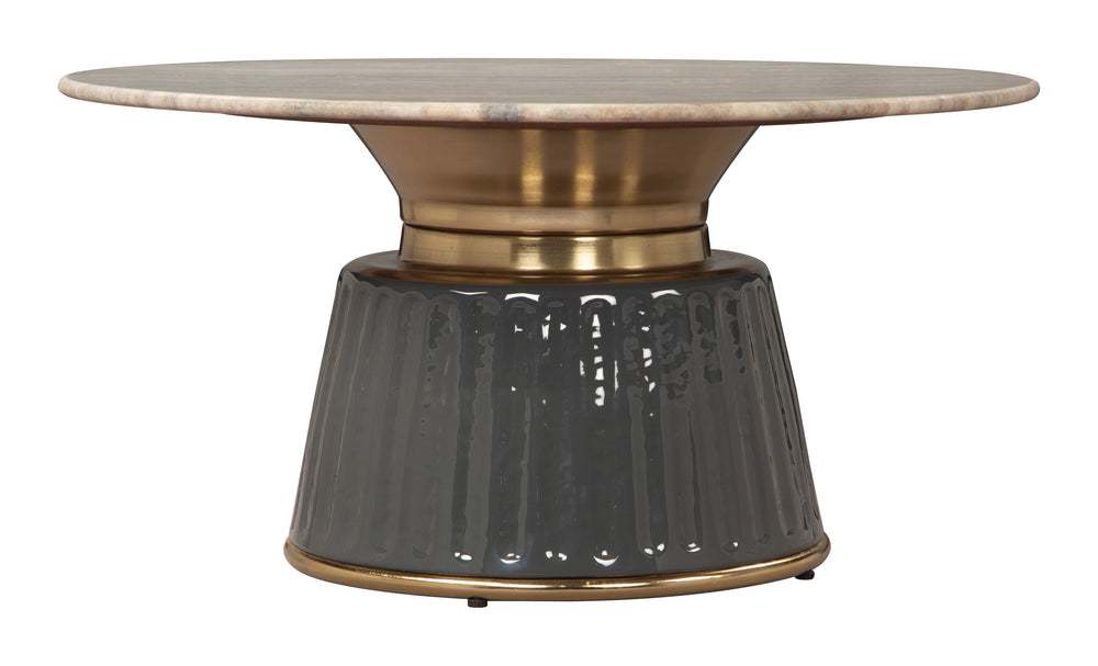 Zuo Modern Glasa Coffee Table Multicolor - Chic Modern Design With High-quality Marble, Mdf, And Iron Finish Multicolor Natural Marble,Mdf,Iron 110626-zuo-modern