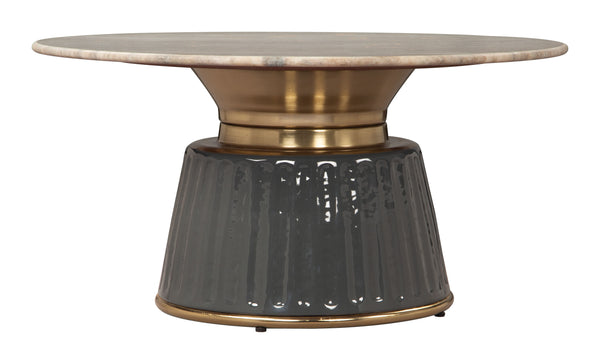 Zuo Modern Glasa Coffee Table Multicolor - Chic Modern Design With High-quality Marble, Mdf, And Iron Finish Multicolor Natural Marble,Mdf,Iron 110626-zuo-modern