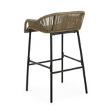 Christopher Knight Home® - Noble House - La Push Outdoor Rope Barstool (Set Of 2)