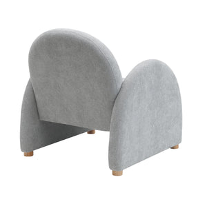 English Elm Modern Boucle Accent Armchair – Stylish Gray Lounge Chair With Curved Armrests For Any Space T3903P372602