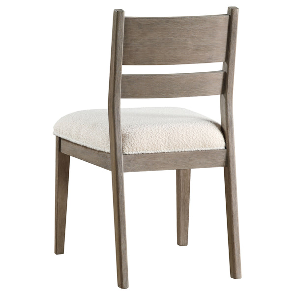 English Elm Ruston Five Piece Acacia Wood Dining Set with Ladder Back Chairs for Farmhouse Rooms B062S01468