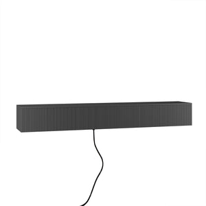 English Elm Floating TV Stand Wall Mounted with 16-Color LED Accent Lighting, 69" Modern Floating Cabinet for TVs Black 74.8 L x 17.52 W x 5.51 H W1321P237656