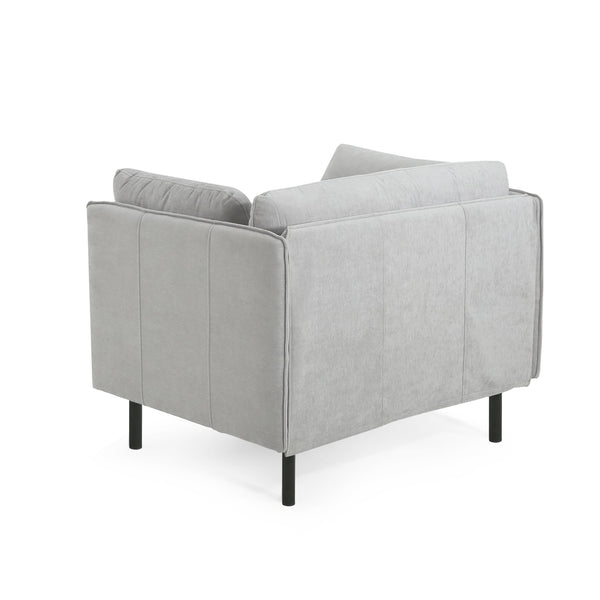 English Elm Christopher Knight Home® - 39" Vintage Grey Lounge Chair - Stylish Polyester Upholstery, Sturdy Wood Frame, Perfect For Any Room N767P208310G