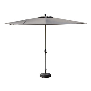English Elm Rectangle Patio Umbrella With Crank Lift And Tilt Function, Uv-Protective Grey For Ultimate Shade W1859P320959-GIGA
