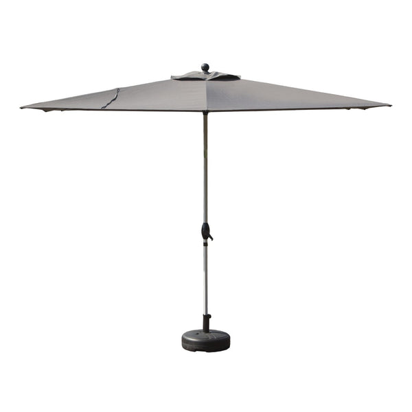 English Elm Rectangle Patio Umbrella With Crank Lift And Tilt Function, Uv-Protective Grey For Ultimate Shade W1859P320959-GIGA